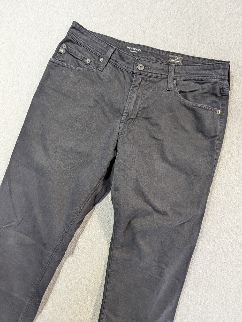 AG Adriano Goldschmied The Graduate Tailored Leg Pants Men's 32 X 32 Black